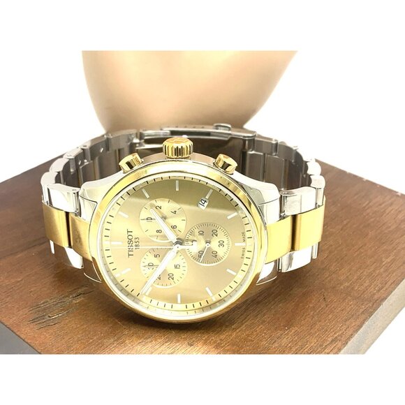 Tissot Men's Watch Chrono XL Swiss Quartz Chronograph Two Tone T1166172202100 - Picture 8 of 14